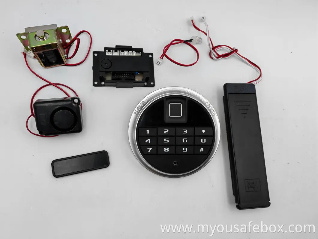 Button&Fingerprint&Handle Integrated Safe Fingerprint Electronic Lock